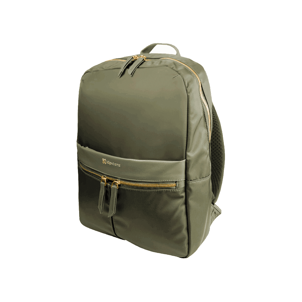 MOCHILA KLIP 15.6" KNB-467GN BARI FEMENINO VERDE OLIVA 59770