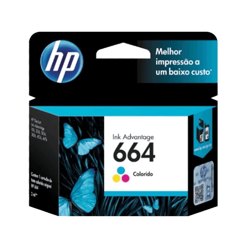 TINTA HP 664 COLOR F6V28AL DJ 2135 2ML 6187