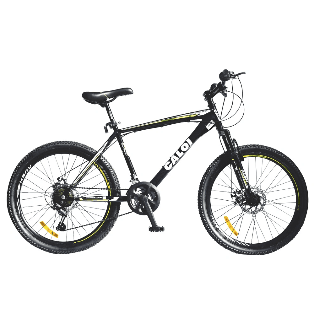 BICI CALOI ARO 24" 7V MTB RIDER NEW C/SUSPENSION Y FRENO A DISCO NEGRO 6257