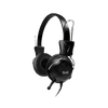 HEADSET KSH-320 STEREO WITH MIC KLIP C/CONT VOL/3.5MM/2 JACK/NEGRO 659