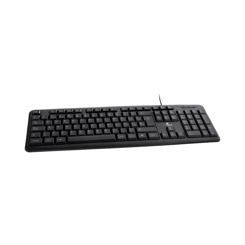 TECLADO USB XTECH XTK-092S ESPAÑOL/NEGRO 67409