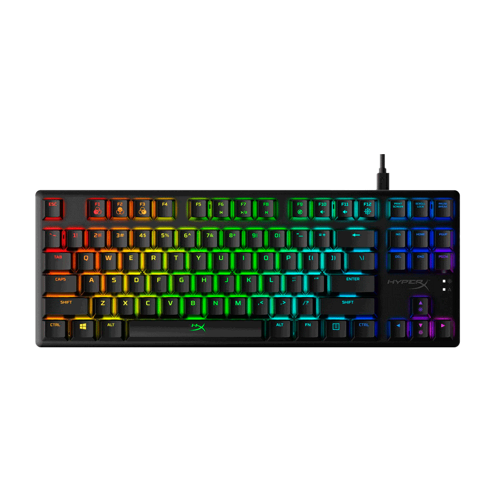 TECLADO GAMER USB HYPERX 4P5P3AA#ABA ALLOY ORIGINS CORE MECANICO RED INGLES RGB 70423