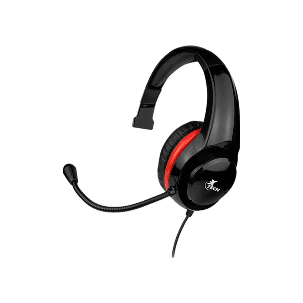AURICULAR CON MICROFONO GAMER XTECH XTH-520RD MOLTEN HEADPH 3.5MM 1 JACK NEGRO/ROJO 73639