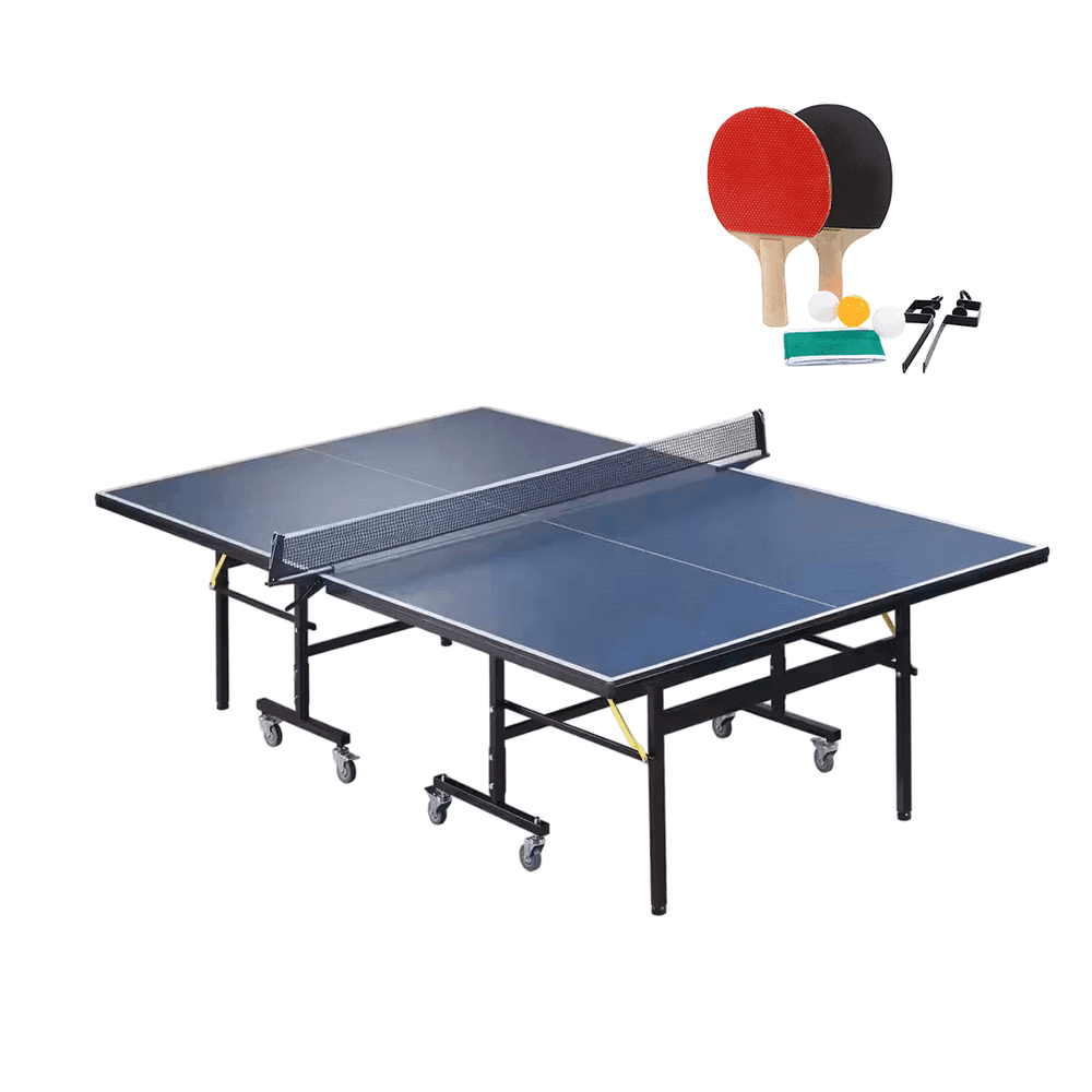 MESA DE PING PONG DE 15MM DE GROSOR + 2 PALETAS + 3 PELOTITAS + RED 7640