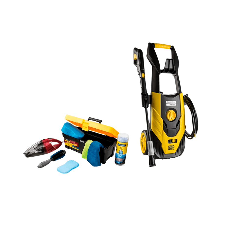 Hidrolavadora 2100w ta42554/022 + kit limpieza vehiculos 8pzas tramontina ta43800/992 80555
