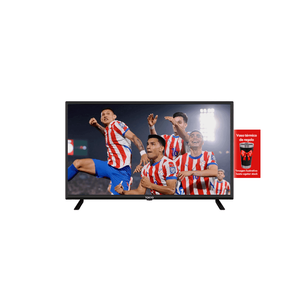 TV TOKYO 43" SMART GOOGLE TV FULL HD FRAMELESS C/ CHROMECAST INCLUIDO T3004 TVTOKFF43GTV + VASO TERMICO 81565