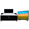 COMBO ESPECIAL COBRASA SOMMIER COBRASA NEGRO + TV 82236