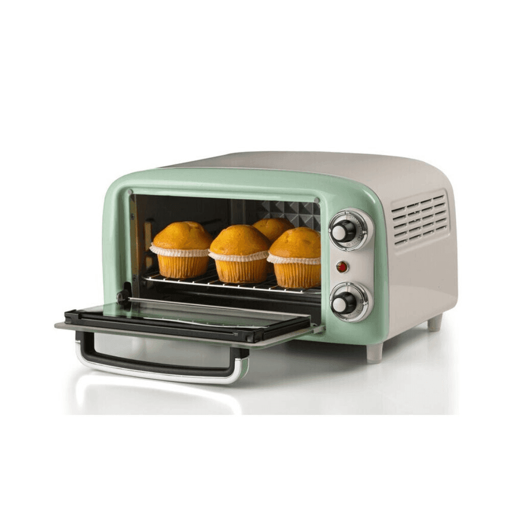 MINI HORNO ARIETE 10L CREMA/VERDE 929-937
