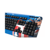 TECLADO XTECH USB XTK-M401CA CAPITAN AMERICA ESP/AZUL/MULTIMEDIA 94214