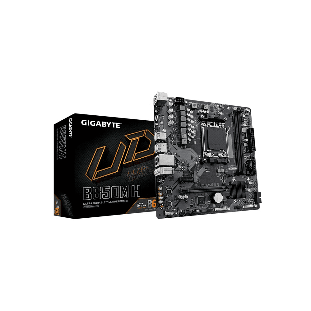 PLACA MADRE GIGABYTE AM5 B650M H DDR5 S/R/HDMI/DP/M2/USB3.2/MATX 98922
