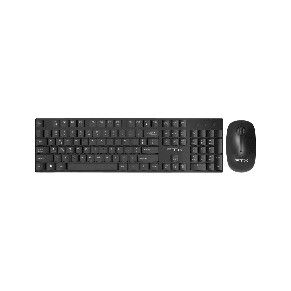 TECLADO + MOUSE FTX WIRELESS FTXGK600 NUMERICO/ESPAÑOL/NEGRO 99677