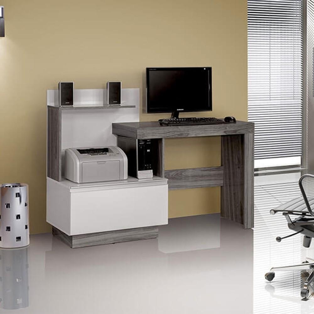 MESA COMPUTADORA JADE NOTAVEL GRIS|BLANCO ABB-58377
