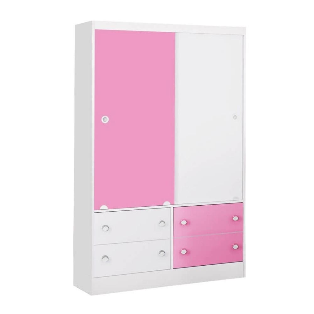 ROPERO PUERTAS QMOVI BLANCO ROSA ABB-58445