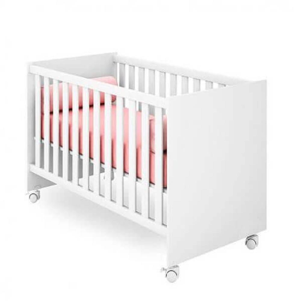 CUNA MINI CAMA CON RUEDITAS Q ENCANTO | QMOVI BLANCO ABB-189859