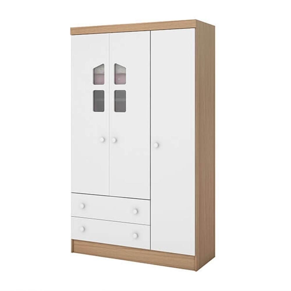 ROPERO PUERTAS QMOVI CARVALLO|BLANCO ABB-220194