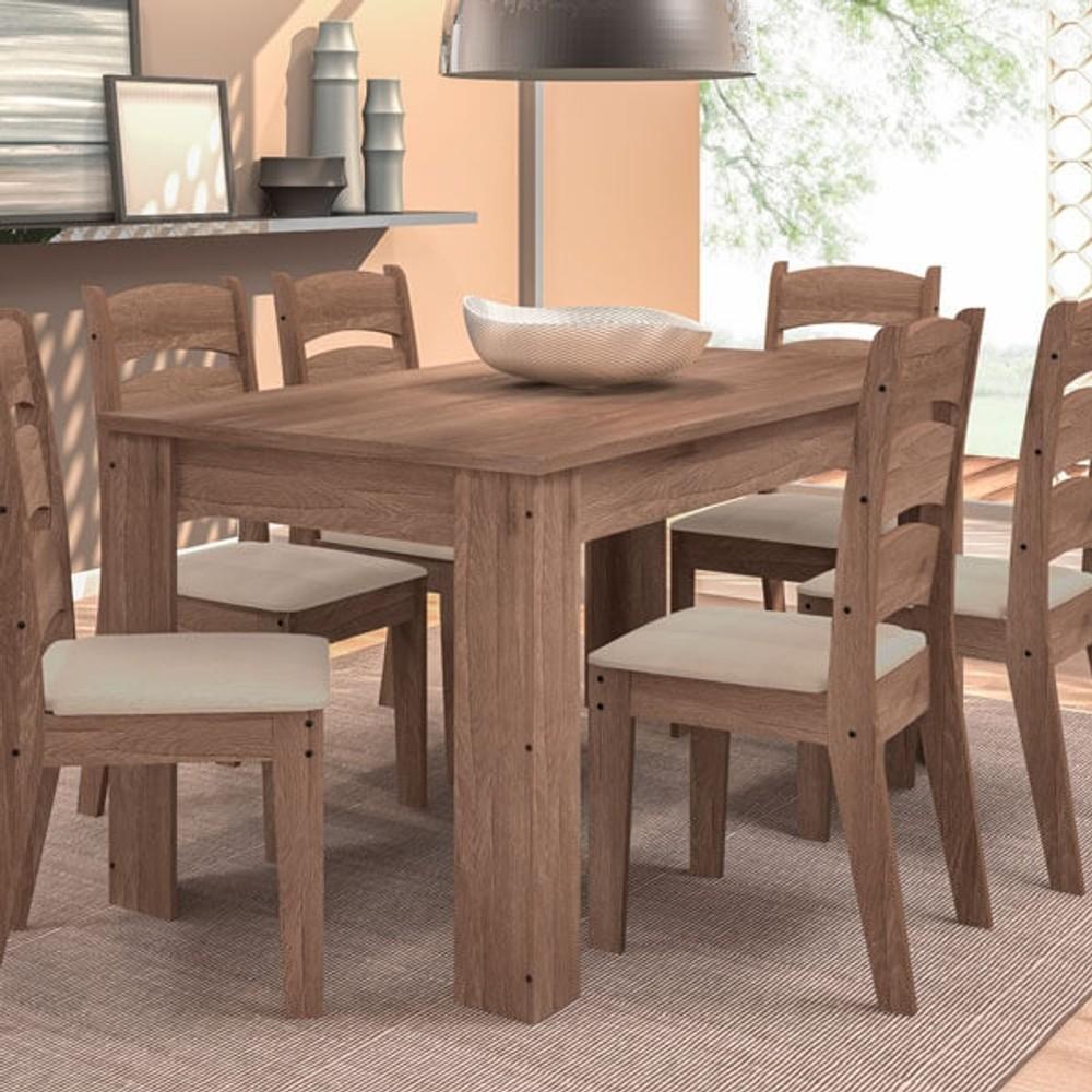 CONJUNTO COMEDOR GRECIA SILLAS MONIQUE CELTA ALMENDRA|TEJIDO C ABB-235136