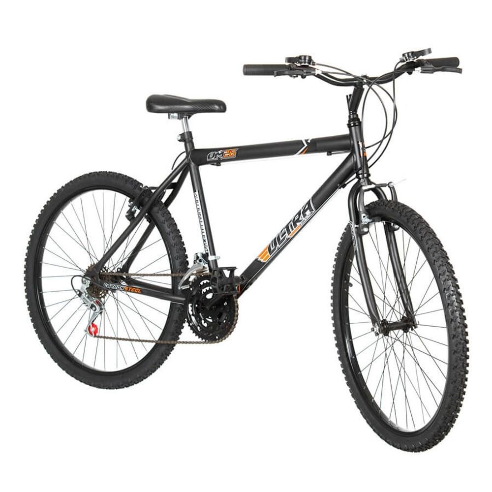 BICICLETA ARO MASCULINA ULTRA BIKES NEGRO MATE ABB-244589