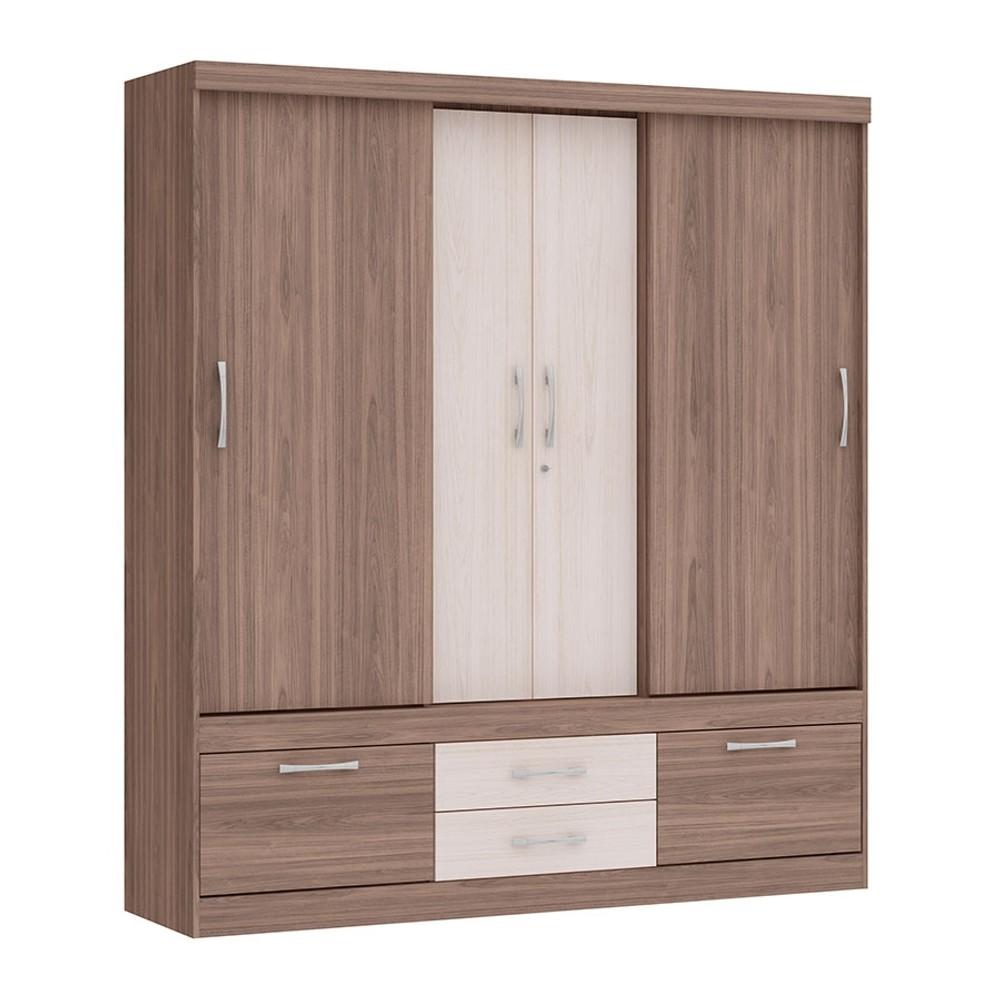 ROPERO PUERTAS CAJONES ARAUCO Y CASTRO BICOLOR ALMEDRA | TEKA ABB-289504
