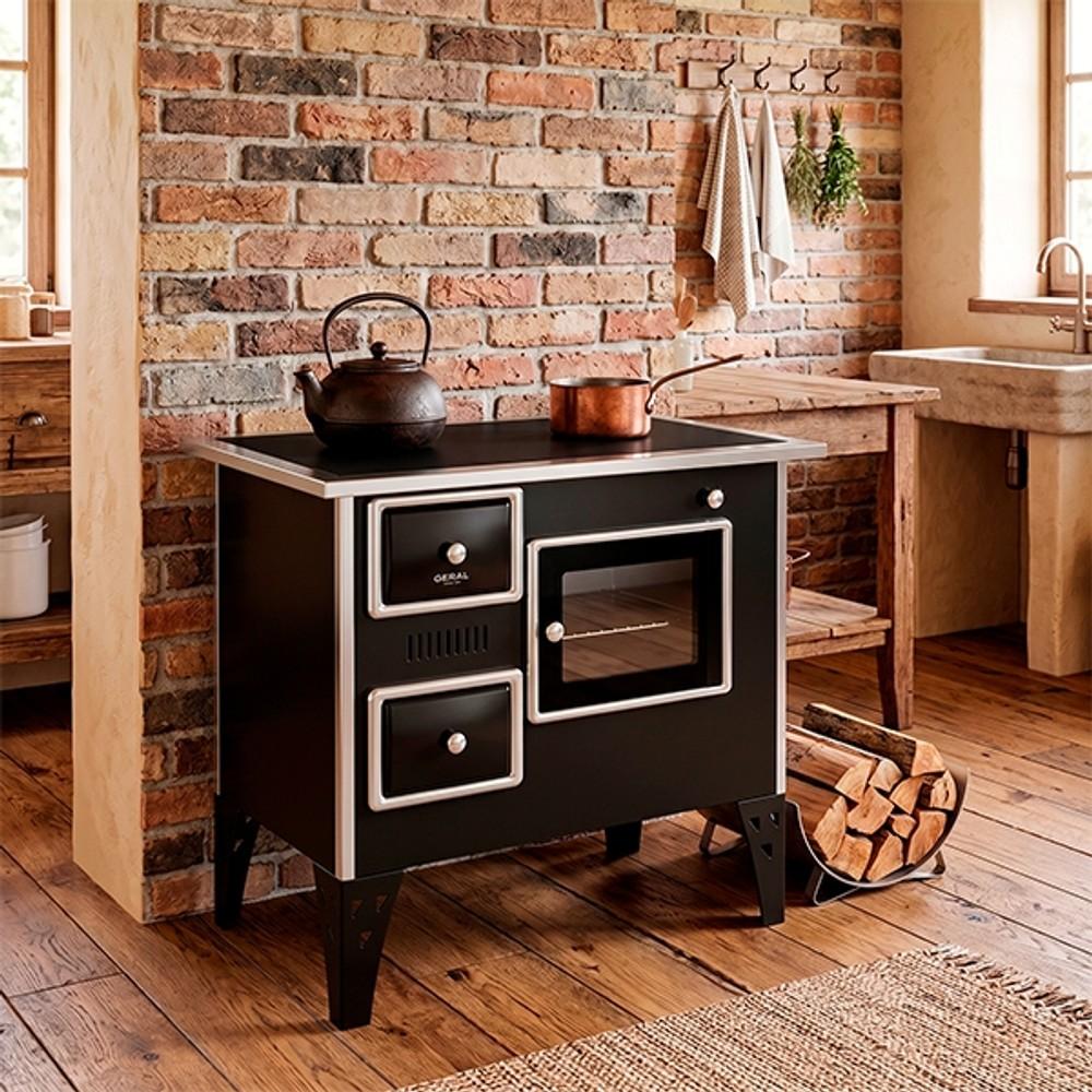 COCINA A LEÑA GERAL Nº VITROCERAMICA GERAL LADO DERECHO NEGRO ABB-290470