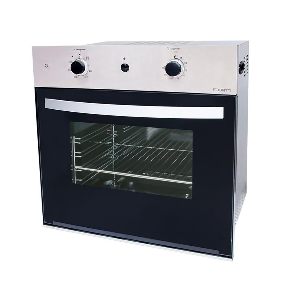 HORNO DE EMPOTRAR G L A GAS CON GRILL INOX FOGATTI GRIS ABB-291897