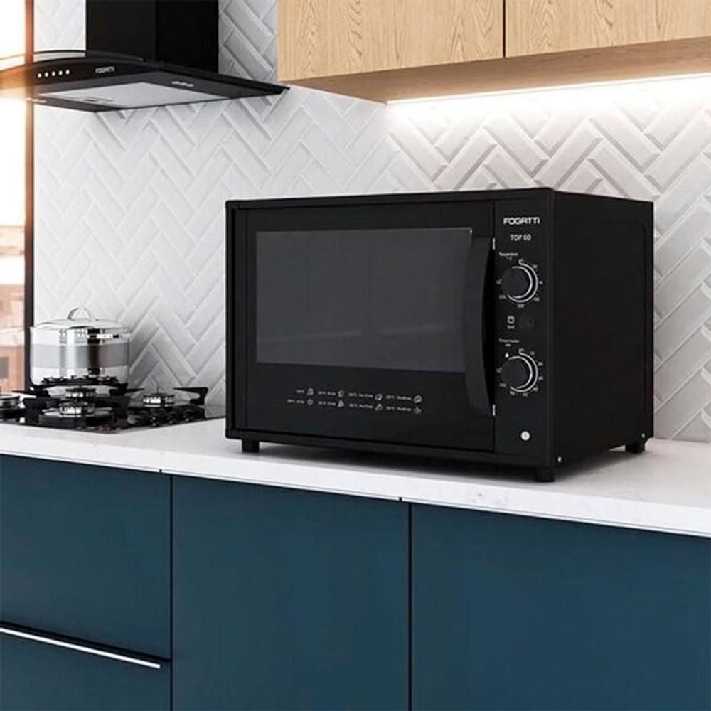 HORNO ELECTRICO TOP L BLACK FOGATTI NEGRO ABB-291927