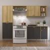 KIT COCINA PUERTAS TURIN . INDÉKES CASTAÑO|PLOMO ABB-305242
