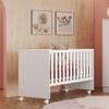 CUNA RECTO CON RUEDITAS QMOVI BLANCO ABB-306461