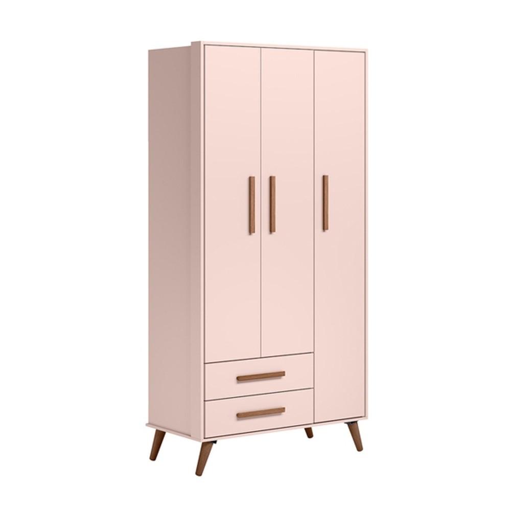 ROPERO PUERTAS CAJONES Q ENCANTO RETRO QMOVI ROSA ABB-306515