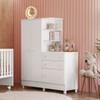 ROPERO CON CÓMODA PUERTAS CAJONES QMOVI BLANCO ABB-306553