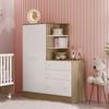 ROPERO CON CÓMODA PUERTAS CAJONES QMOVI CARVALLO|BLANCO ABB-306560