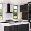 CAMPANA DE PARED VIDRIO CURVO FOGATTI NEGRO ABB-309998