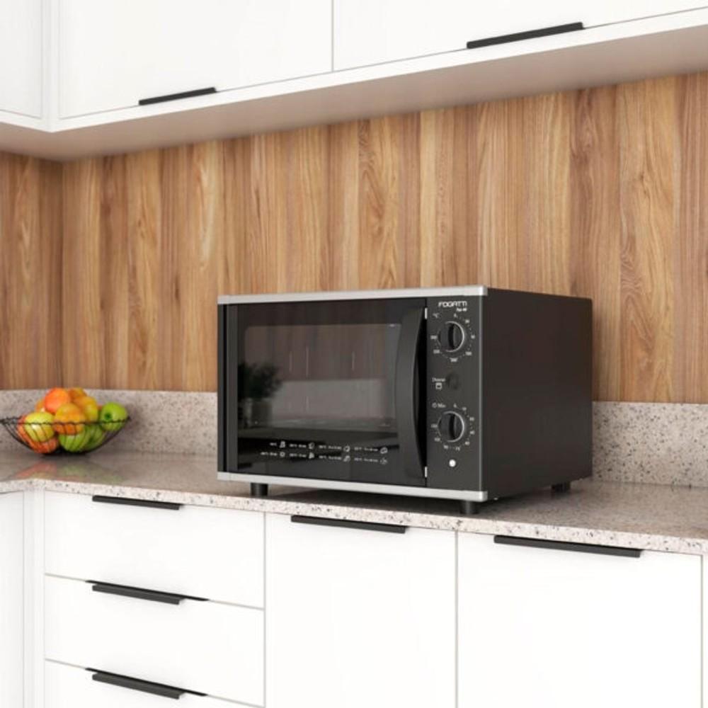 HORNO ELÉCTRICO TOP LITROS FOGATTI NEGRO ABB-310017