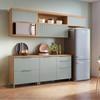 ARMARIO HELADERA MARQUESA NESHER NATURAL|VERDE ABB-314237