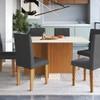 CONJUNTO COMEDOR SILLAS MIAMI INDEKÉS FREIJO | OFF WHITE | TELA GRAFITE ABB-326353