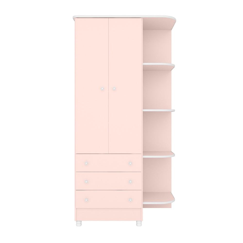 ROPERO PUERTAS CAJONES QMOVI ROSA ABB-327756