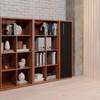 ARMARIO ALTO PREMIUM K .. PUERTA CON NICHO DERECHO GIOBEL NOCE | NEGRO ABB-327923