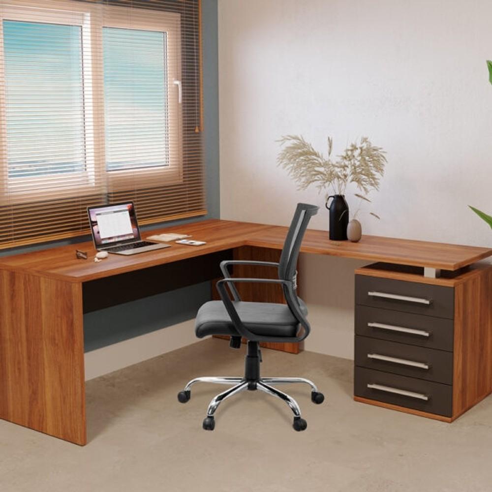 CONJUNTO X CORPORATIVO .. MM CON CAJONES LADO DERECHO GIOBEL NOCE | NEGRO ABB-327961