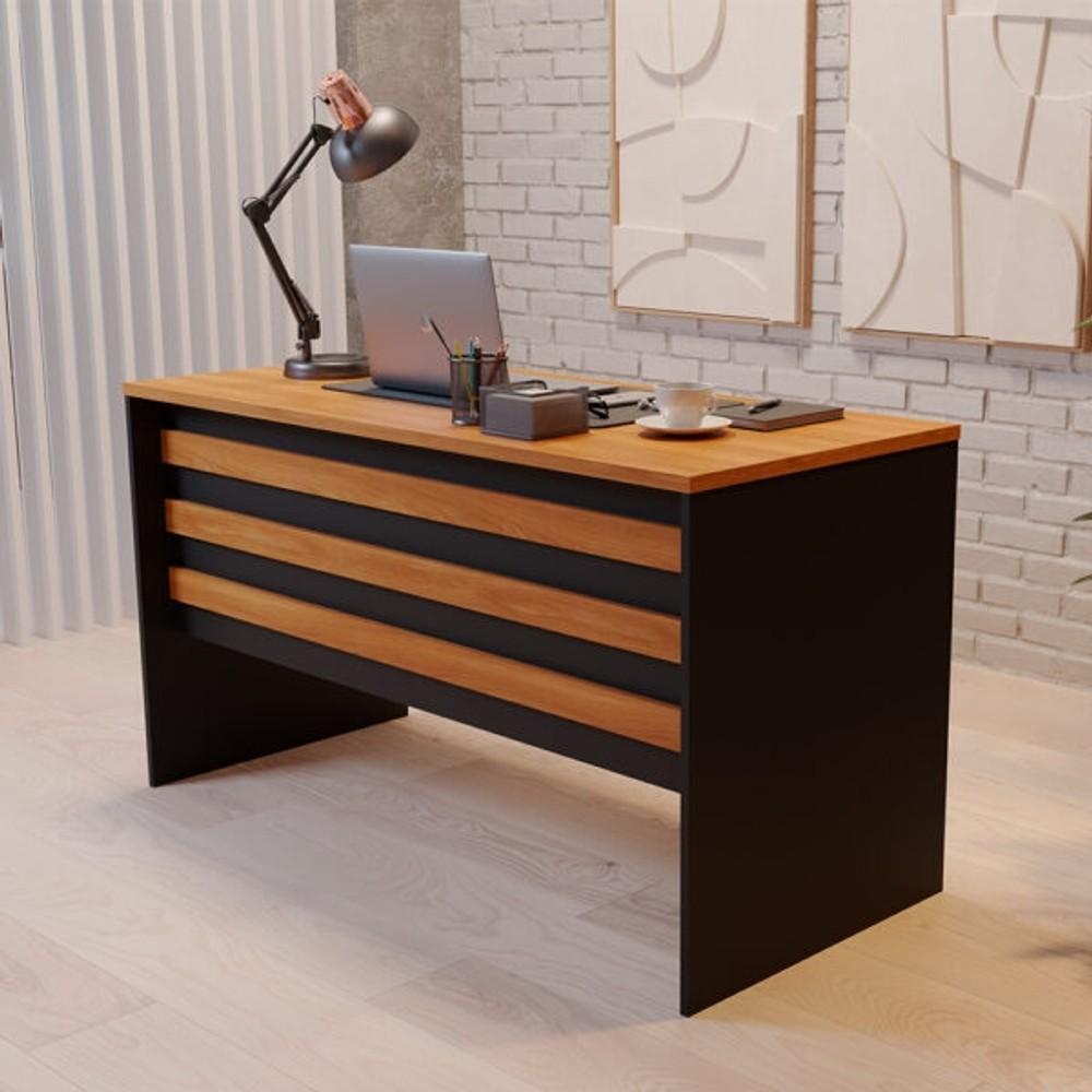MESA DE ESCRITORIO START PERFERCT . GIOBEL NOGAL | NEGRO ABB-328012