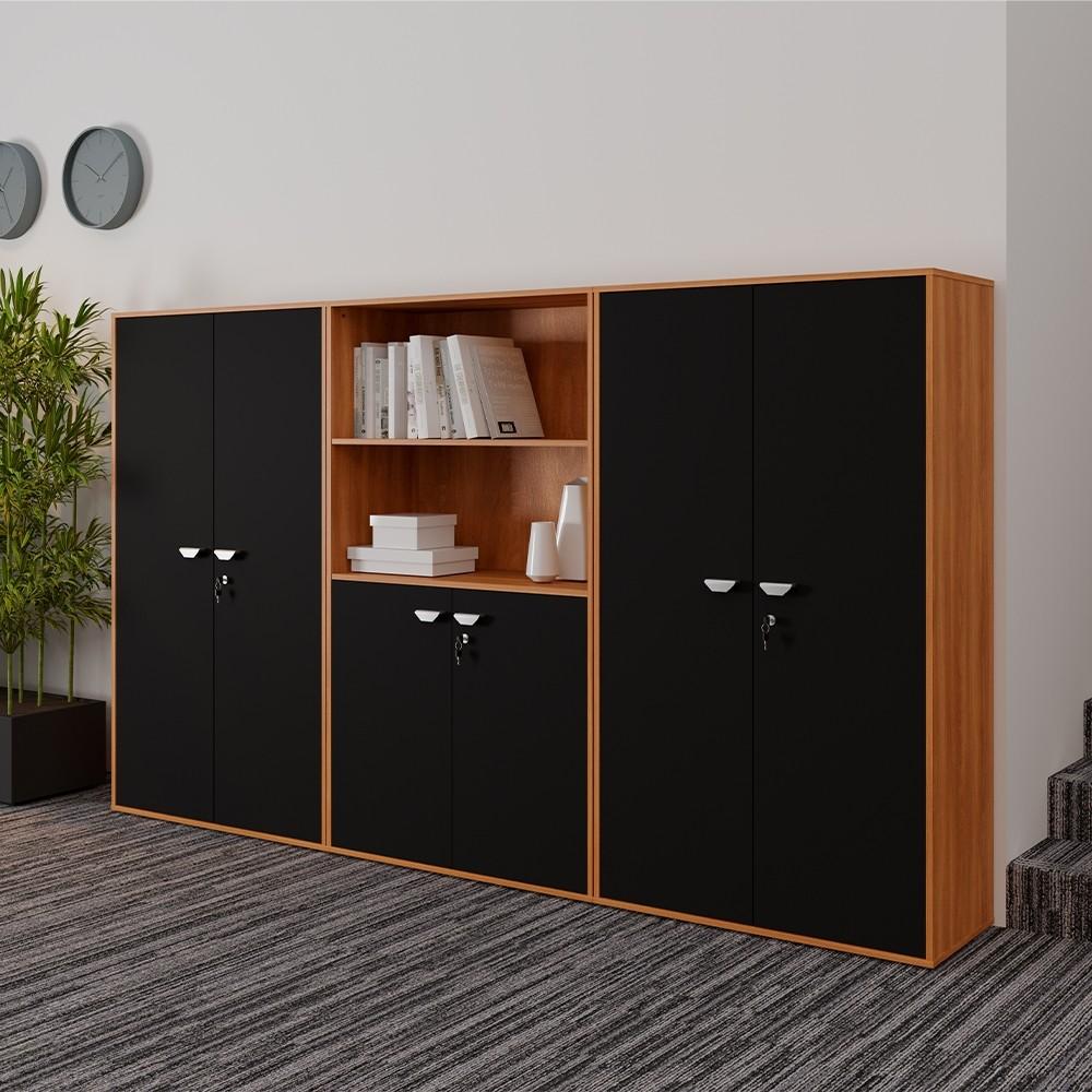 ARMARIO ALTO CERRADO START PERFECT . CON DOS PUERTAS GIOBEL NOCE | NEGRO ABB-328043