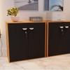 ARMARIO BAJO START PERFECT . GIOBEL NOCE | NEGRO ABB-328067