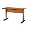 MESA DE ESCRITORIO ECONOMICA PERFECT . GIOBEL NOGAL | NEGRO ABB-328098