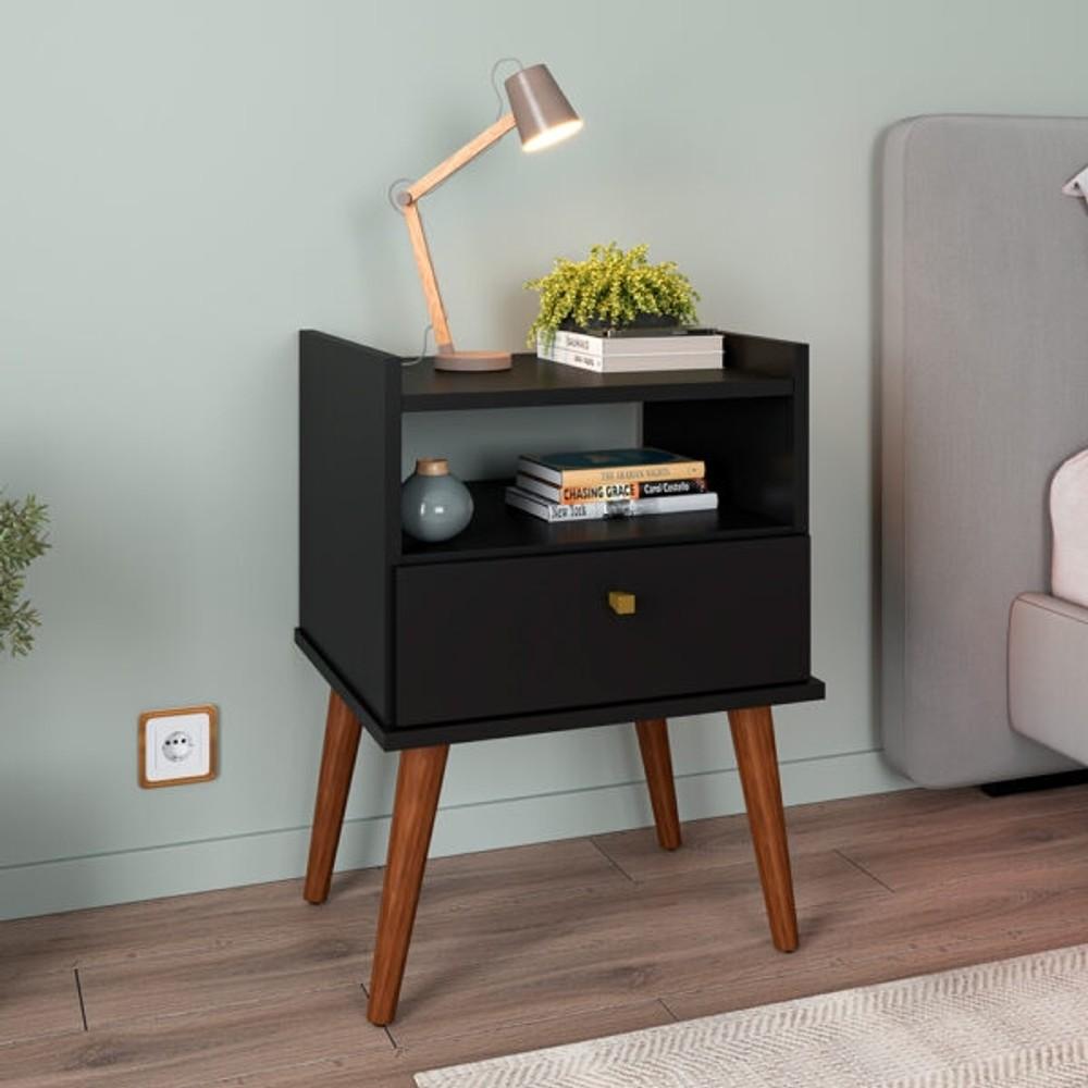 MESA DE LUZ CAJON AROMA FIORELLO NEGRO ABB-329903