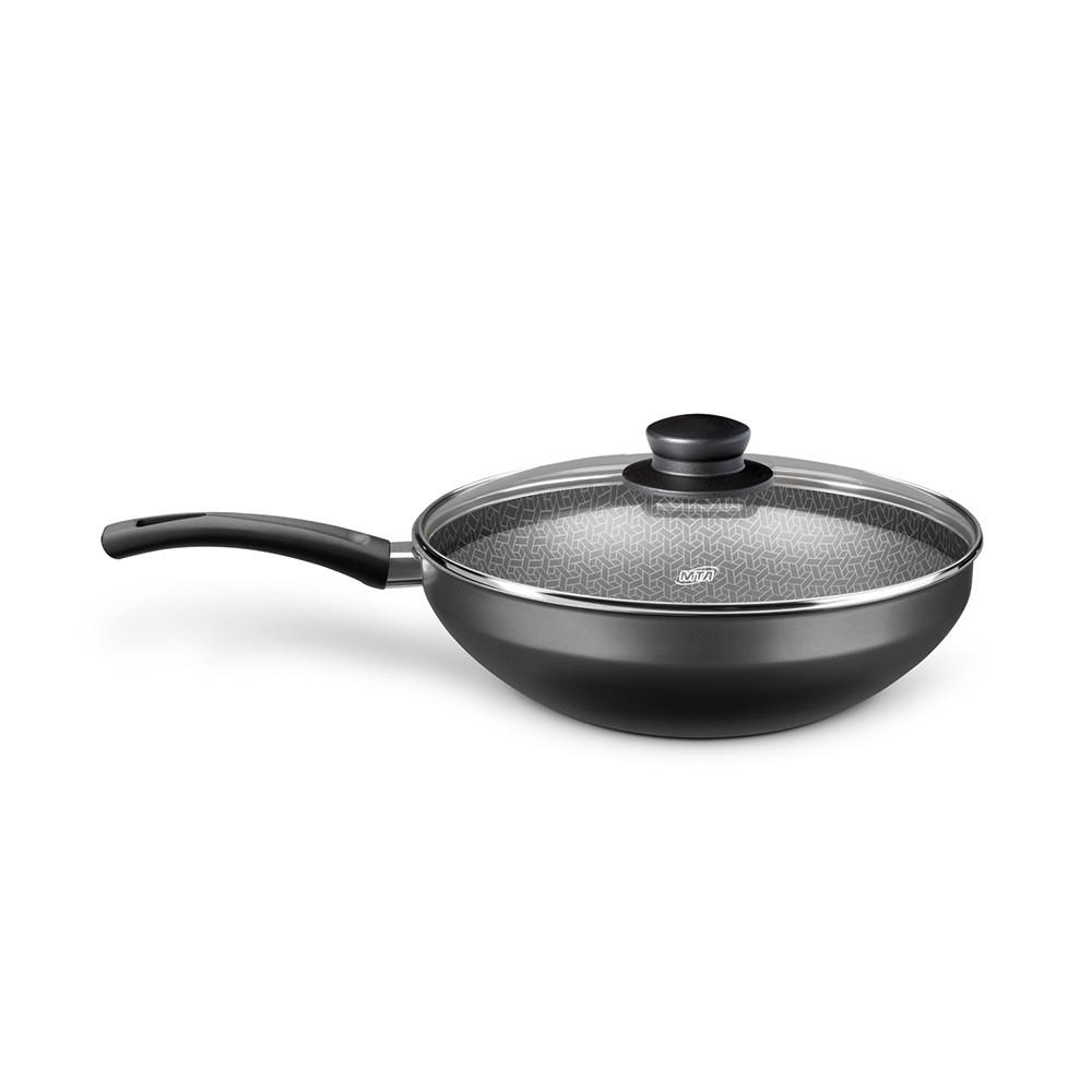 SARTEN WOK FLORA CON TAPA MTA GRAFITE ABB-330527
