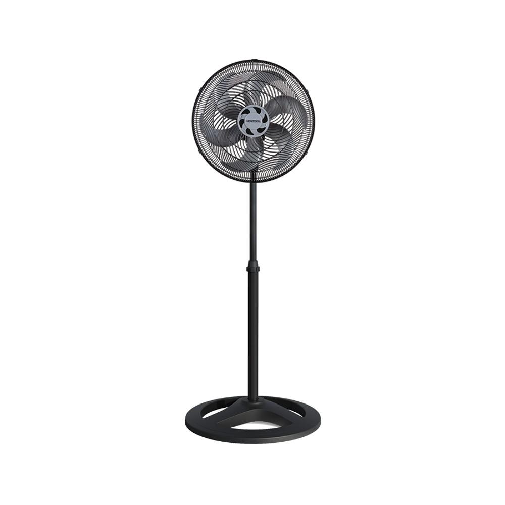 VENTILADOR DE PIE CM TURBO ASPAS VENTISOL NEGRO ABB-331555