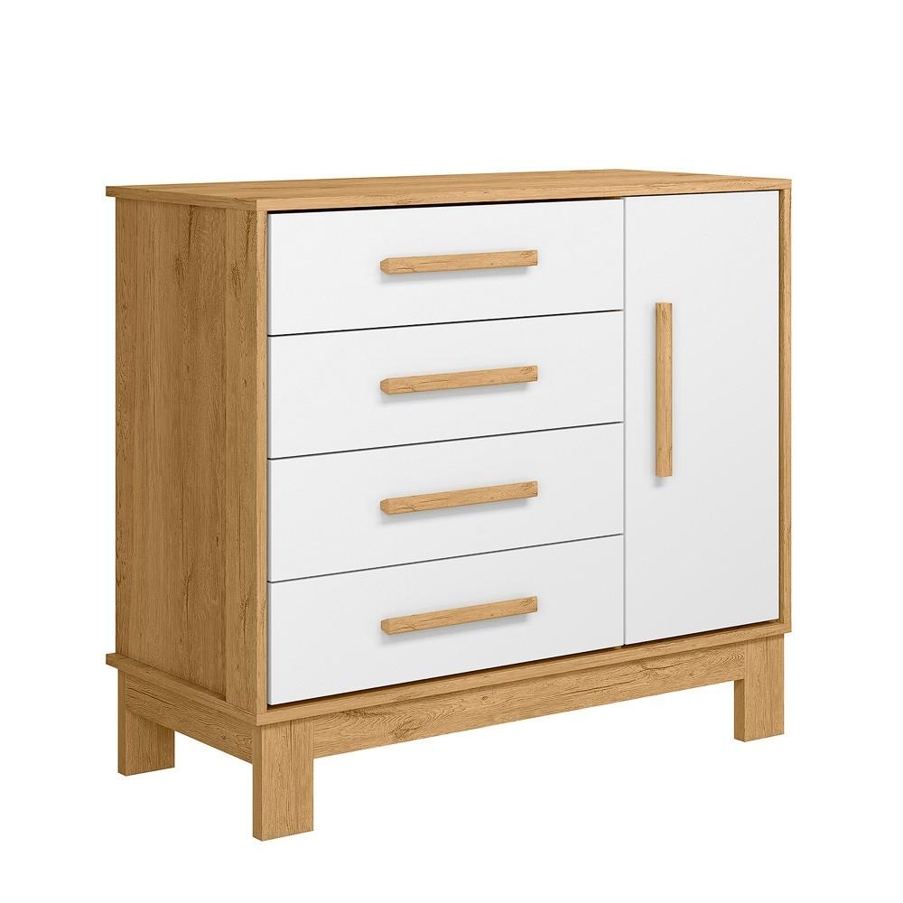 COMODA ZAPATERA PUERTA CAJONES SLIM QMOVI FREIJO | BLANCO ABB-331791