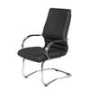 SILLA INTERLOCUTOR CROMADA LUNA . GIOBEL NEGRO ABB-332163