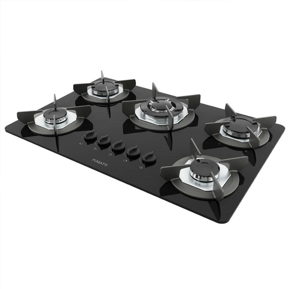 COOKTOP HORNALLAS TRIPLE LLAMA SAFE FOGATTI NEGRO ABB-332521