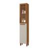 ALACENA CON VIDRIO INCOLORO MONZA . INDEKES FREIJO | OFF WHITE ABB-332712