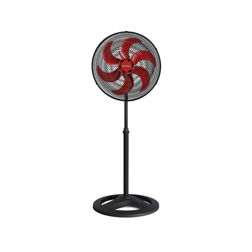 VENTILADOR DE PIE CM TURBO ASPAS VENTISOL ROJO ABB-333634