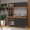 KIT COCINA PUERTAS CAJÓN ENNE INDEKES FREIJO|PLOMO ABB-338196